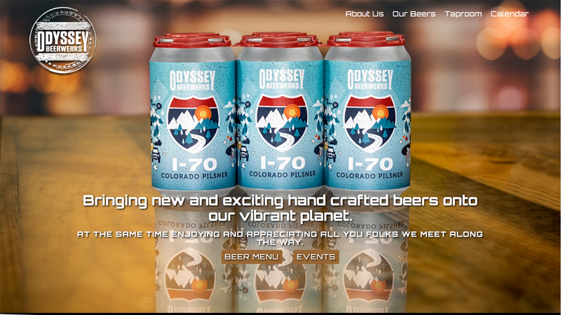 Odyssey Beerwerks website